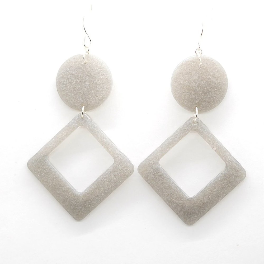 Silver & Silver Earrings